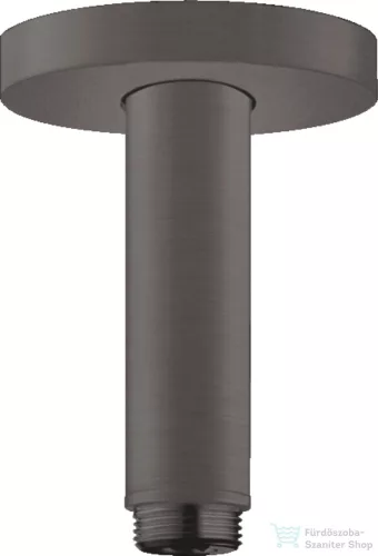 Hansgrohe mennyezeti csatlakozó S 10 cm, szálcsiszolt fekete/króm 27393340