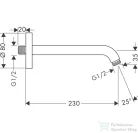 Hansgrohe zuhanykar 230 mm 27412