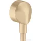 Hansgrohe FIXFIT E gégecső csatlakozó visszafolyás gátló nélkül, szálcsiszolt bronz 27454140