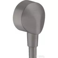   Hansgrohe FIXFIT E gégecső csatlakozó visszafolyás gátló nélkül, szálcsiszolt fekete/króm 27454340