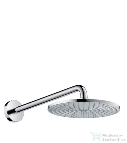 Hansgrohe Raindance S 240 AIR tányér fejzuhany DN15, 389 mm-es zuhanykarral, króm 27474000