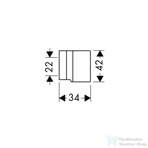 Hansgrohe Axor Starck fix zuhanytartó,szálcsiszolt bronz 27515140