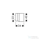 Hansgrohe Axor Starck fix zuhanytartó,szálcsiszolt nikkel 27515820