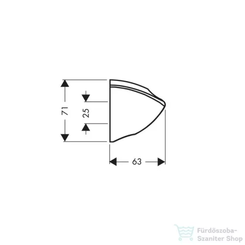 Hansgrohe Porter'C zuhanytartó, króm  27521000