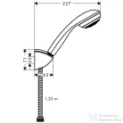 Hansgrohe Crometta 85 1jet/Porter'C kádszett 1,25 m DN15 27576000