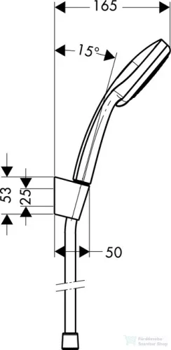 Hansgrohe Croma 100 Vario/Porter'S kádszett 1,60 m DN15, króm 27594000