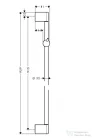 Hansgrohe Unica'Crometta zuhanyrúd 0,90 m, króm 27609000
