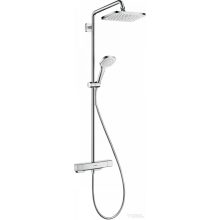  Hansgrohe CROMA E Showerpipe 280, 1 jet, termosztátos zuhanyrendszer, króm 27630000