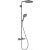 Hansgrohe RAINDANCE Select S Showerpipe termosztátos zuhanyrendszer, szálcsiszolt fekete/króm 27633340