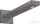 Hansgrohe Square zuhanykar 38,9 cm, szálcsiszolt fekete/króm 27694340