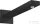 Hansgrohe Square zuhanykar 38,9 cm, szálcsiszolt matt fekete 27694670