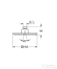Grohe EUPHORIA CUBE 150 fejzuhany,Króm 27705000