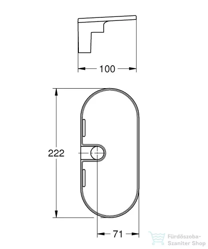 Grohe VITALI UNIVERSAL tálca zuhanyrúdhoz 27725001