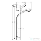 Hansgrohe Crometta 85 Vario/Unica zuhanyszett 0,65m 27763
