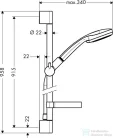 Hansgrohe Croma 100 Vario/Unica'C zuhanyszett 0,90 m DN15, króm 27771000