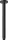 Hansgrohe Vernis Blend mennyezeti csatlakozó 30 cm, matt fekete 27805670
