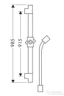 Hansgrohe Axor Starck Zuhanyrúd gégecsővel, króm 27830000