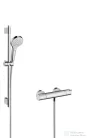 Hansgrohe CROMA Select S termosztátos zuhanycsaptelep zuhanyszettel, króm/fehér 27833400