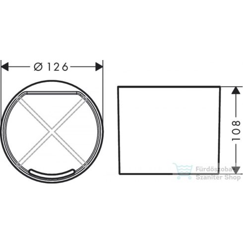 Hansgrohe WALLSTORIS pohár, matt fekete 27921670