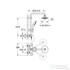 GROHE TEMPESTA COSMOPOLITAN termosztátos zuhanyrendszer 27922000