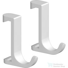   Hansgrohe WALLSTORIS 2 db-os törölközőtartó akasztó, matt fehér 27929700