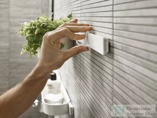 Hansgrohe WALLSTORIS 2 db-os törölközőtartó akasztó, matt fehér 27929700