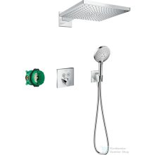   Hansgrohe Raindance E ShowerSelect Square falsík alatti zuhanyrendszer 300, 1 jet, króm 27952000