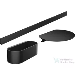   Hansgrohe WALLSTORIS kiegészítő szett kádhoz, matt fekete 27966670