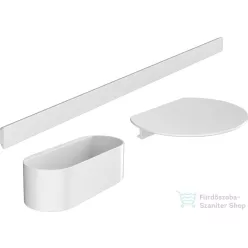   Hansgrohe WALLSTORIS kiegészítő szett kádhoz, matt fehér 27966700