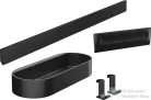 Hansgrohe WALLSTORIS kiegészítő szett zuhanyzóba, matt fekete 27967670