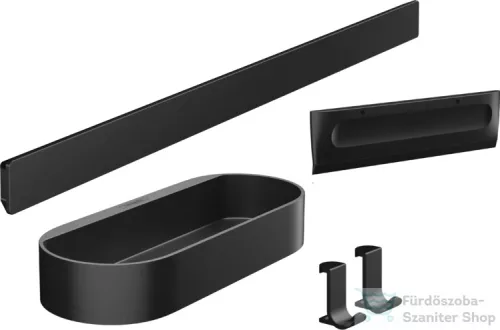 Hansgrohe WALLSTORIS kiegészítő szett zuhanyzóba, matt fekete 27967670