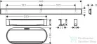 Hansgrohe WALLSTORIS kiegészítő szett zuhanyzóba, matt fekete 27967670
