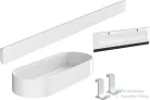 Hansgrohe WALLSTORIS kiegészítő szett zuhanyzóba, matt fehér 27967700