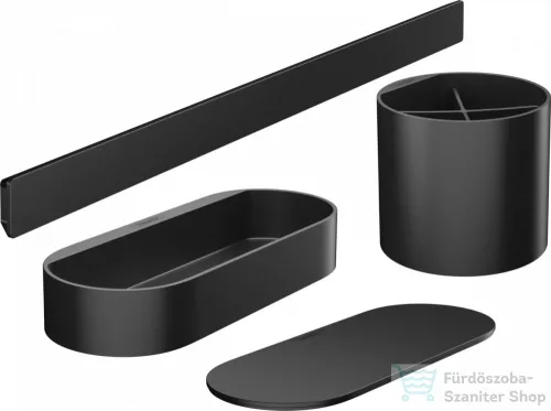 Hansgrohe WALLSTORIS fürdőszoba szett, matt fekete 27968670