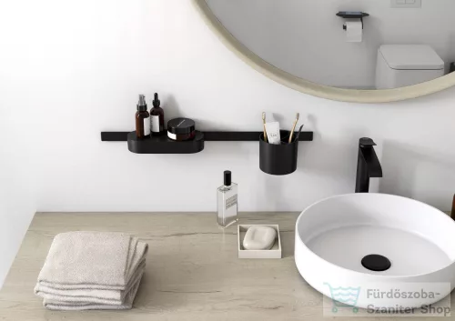 Hansgrohe WALLSTORIS fürdőszoba szett, matt fekete 27968670