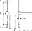 Hansgrohe Axor Starck zuhanyszett 900mm 1jet króm 27983000