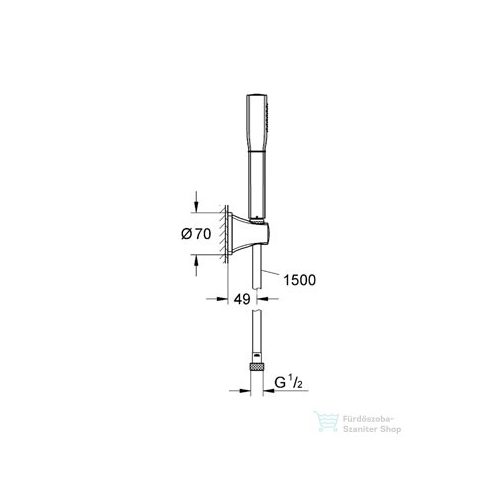 Grohe Grandera Stick falitartós zuhanygarnitúra 27993000