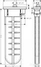 Hansgrohe sBox peremre és épített peremre szerelhető kádcsaptelep alaptest, matt fehér 28010700