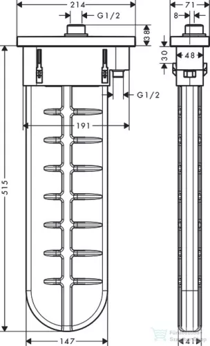 Hansgrohe SBox szögletes színkészlet,króm 28012000