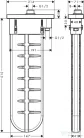 Hansgrohe S-BOX ovális kád színkészlet, szálcsiszolt fekete/króm 28020340
