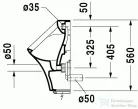 Duravit Durastyle hátsó vízbekötésű elektronikus piszoár légymatricával (elemes) 2804310007 ( 280431 )
