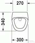 Duravit Durastyle hátsó vízbekötésű elektronikus piszoár hálózati csatlakozáshoz 2804310093 ( 280431 )