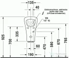 Duravit Durastyle hátsó vízbekötésű elektronikus piszoár hálózati csatlakozáshoz 2804310093 ( 280431 )