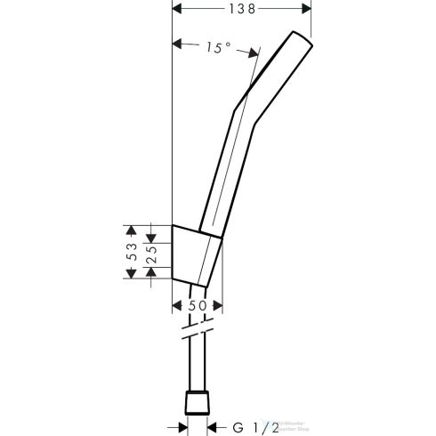 Hansgrohe Activera S 95 Ecosmart 2 jet Booster kézizuhany, króm 28035000