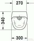 Duravit Durastyle Dry öblítés nélküli piszoár 2808300000 ( 280830 )