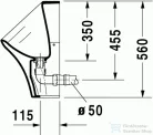 Duravit Durastyle Dry öblítés nélküli piszoár HygieneGlaze felülettel 2808302000 ( 280830 )