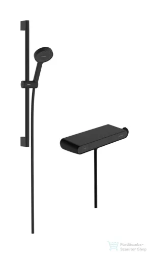 Hansgrohe ACTIVERA Select S Ecosmart termosztátos zuhany csaptelep rudas zuhanyszettel, matt fekete 28087670
