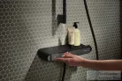 Hansgrohe ACTIVERA Select S Ecosmart termosztátos zuhany csaptelep rudas zuhanyszettel, matt fekete 28087670