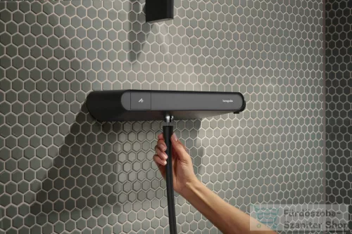 Hansgrohe ACTIVERA Select S Ecosmart termosztátos zuhany csaptelep rudas zuhanyszettel, matt fekete 28087670