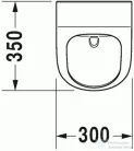 Duravit ME by Starck öblítőperem nélküli Duravit Rimless piszoár, 0,5 l, 2809300000 ( 280930 )